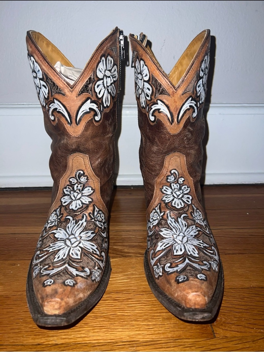 Old Gringo “Aster” Tooled Floral Boots